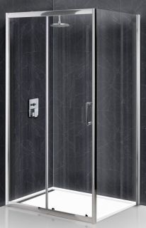 Душевой уголок BelBagno UNO-195-AH-1-120/90-C-Cr 120x90см хром/прозрачное